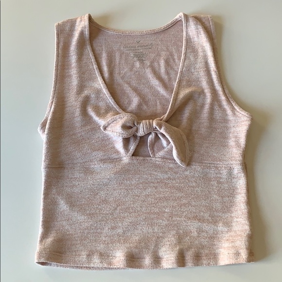 American Eagle Outfitters Tops - AE crop tie front top